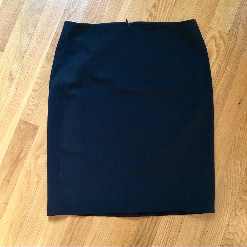 Theory Stretch Wool Pencil Skirt